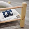 Кровати кошка и дом Съемный домашний спальный мешок для кошки Cat Hammock Pet кровать для кошек собака деревянная кошка дома кошек аксессуары для дома 2101006