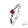 Anillos de boda joyería Real 925 Sterling Sier para mujeres blanco rojo diamante damas regalo de compromiso Drop Delivery 2021 Eansb