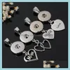 Charms Takı Bulguları Bileşenleri Noosa CHUNK Snaps Düğme Kolye 50 adet / grup Mix Stilleri Metal 18mm Değiştirilebilir Charm Fit Kolye FAS