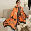 Luxury Design 2021 Horse Print Cashmere Scarf Women Pashmina Shawls Wraps Thick Warm Female Echarpe Blanket Scarves Q0828