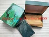 GMT 126710 126610 116660 126300 시계 상자를위한 고품질 녹색 시계 상자 카드 용지 나무 상자