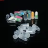 100 pezzi bianco PP in plastica conchiglia medicina capsula campione piccolo polvere particella fibbia copertura mini bottiglia vuota bottiglia gratuita shpppings
