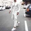 Z długim rękawem Casual Garnitur Dwukierki męskie Męskie męskie Zestaw Pantalones De Hombre de Moda Dres Dres Outfit Set G1222