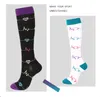 Erkek Kadın Sıkıştırma Çorap Diz Yüksek Çorap Tıbbi Koşu Atletik Dolaşım Kurtarma Seyahat Çorapları