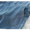 Sping kläder född spädbarn pojke baby flicka kläder jeans outfit höst ärmlös soldisk denim overall 210417