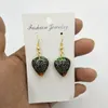 Mujeres Cloisonne esmalte fresa encanto pendientes artesanías chinas cobre colorido fruta joyería colgante accesorios oído gota regalo