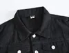 Men's Coat Vests Cotton Ripped Jeans Sleeveless Jacket Black Denim Vest Single-breasted Male Hip Hop Washed Cowboy Waistcoat Jackets