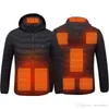Nouveaux hommes femmes vestes chauffantes hiver chaud USB vêtements chauffants thermique coton randonnée chasse pêche Ski manteaux P911314633343