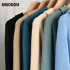 GIGOGOU Autumn Two/2 Piece Set Women Cardigan Sweater Tracksuits Batwing Sleeve Hooded Winter Harem Carrot Pants Suits 220315