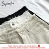 Shorts jeans syiwidii ​​para mulheres de verão plus size jeans booty alta cintura molhos de moletom moda borla branca preta 2021 feminina