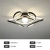 ArtPad Nordic LED Candelabro Iluminação Luzes de teto moderno para cozinha sala de estar foyer quarto de ouro / preto luminárias de metal