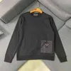 2021ss Men's Nylon Pocket Splicing p Home Pullover Sweater High-end Wechat