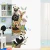 Simpatici animali Adesivi murali Adesivo per porte Decorazione d'angolo Decorazioni per la casa autoadesive Decorazione per la camera dei bambini Decorazioni per la camera da letto del bambino 210929