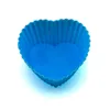 Moulds New Silicone Mold Cupcake Cake Muffin Baking Bakeware Non Stick Heat Resistant Reusable Heart CupCakes Molds DIY Pudding RRD11305