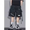 カジュアルな夏のショートパンツ男性ヒップホップトレンドマルチポケット貨物パンツメンズジョガー膝丈パンツ2022 G220223
