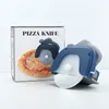 Noże do pizzy z krajalnicą koła - Heavy Duty Stal nierdzewna ze stali nierdzewnej z ochronną plastikową osłoną ochronną TX0144