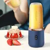 Portable Électrique Juicer Citron Orange Fruit Squeezer Blender Sans Fil USB Mixer Machine Smoothie 400 ml Pour Voyage 210628