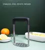 Stainless Steel Potatoes Mud Pressure Machine Potato Masher Ricer Fruit Vegetable Tools Gadgets Accessories