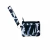 Sublimation Blanko DIY Kreditkartentaschen Slot Kreativität Handy-Geldbörse für Frauen Neopren-Fandbags mit Lanyard-Armband