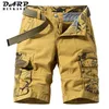 Été Camouflage Tactique Cargo Shorts Hommes Kaki Jogger Militaire Coton Casual Lâche 210713