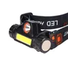 Mini portátil LED de farol de farol recarregável embutido 18650 ímã de bateria Campo de camping lâmpada de lâmpada de luz de luz