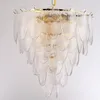 Lampadario moderno a lama di vetro Nuove lampade a sospensione per soggiorno Camera da letto Art Home Lighting