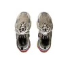 Authentische Schuhe The Hacker Project Triple S Beige Grün Gelb Flora Print Männer Frauen Trainer Old Dad Platform Sneakers Paris 17FW Outdoor mit Original Box 2022