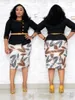 Ensemble de pièces haut et jupe pour femmes africaines, vêtements grande taille, costume ethnique 2XL-6XL, arrivée 2022