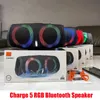 Charge 5 RGB Light Bluetooth Haut-Parger Charge5 Portable Mini-Wireless Wireld Outfroof Subwoofer Subwoofer Prise en charge de la carte USB TF