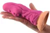 Big Anal Plug Raised Points Stimulera Silicone Dildo Butt Plug with Sug Cup Vuxen Sexleksaker Anus G-Spot Massage Masturbator