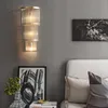 Настенные лампы роскошные стеклянные лампы постмодернистская простая гостиная телевизор фоновый проход американский скандинавский спальня постели