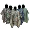 Uomo Militare Impermeabile Camo Impermeabile Impermeabile Cappotto antipioggia Uomo Impermeabile Donna Tenda da pioggia Moto Pioggia Poncho 210925