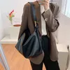 HOCODO 2021 New Fashion Pu Women Handbags Large Capacity Ladi Shoulder Bag Solid Color Female Tote Bags Quality Shopping BagD5N1