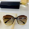 5902 Fashion Summer Style Gradient Lens Sunglasses UV 400 Protection for Men and Women Vintage Oval Plank Full Frame Top Quality C9733289