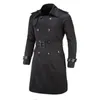 Men's Trench Coats Men Coat Classic Double Breasted Masculino Male Winter Clothing Long Jackets British Style Overcoat