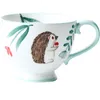 Canecas 400ml estilo retro pintado à mão caneca de cerâmica xícaras xícaras de chá de leite chá de café da manhã floresta animal de bebida