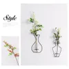 Creative wall wrought iron wall hanging glass vase a36 a53