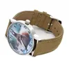 Wristwatches Mouse Forest Wood Squirrel Animal Pattern Trendy Ladies Watch Fashion Canvas Belt Women Men Casual Sport Quartz Wrist Gift