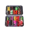 100pcs/box Insects Flies Fly Fishing Lures Bait High Carbon Steel Hook Fish Tackle With Super Sharpened Crank Hook Perfect Decoy