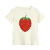 SS produit entièrement imprimé fraise manches courtes t-shirt Shorts infantile et enfant en bas âge fille jolie robe 2108044124187