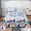 Conjuntos de Folhas de cama Suprimentos Home Têxteis Jardim Borboletas Polieste Quarto Único Duplo Flat Twin Flat Rainha King Cama Partida Erlid Bedspr