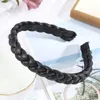 PU Braided Headband Fashion Hair Accessories For Hair Solid Color Korean s Hairband Women Girls Bezel Hair Hoop Headwear7635027