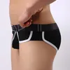 Underpants homens impressão moda lingerie respirável sexy gelo seda breves cueca funy macho roupas gays sissy calcinha inmitate