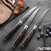 Xituo Steak lnife مجموعة eamascus نمط الفولاذ المقاوم للصدأ مسنن lnife لحوم البقر cleaver multiprose cetlery table lnife261h