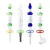 Headshop214 NC011 HOOSH RÖKNINGSPIPER GLASS BONGS 10mm 14mm Titanium Ceramic Tip Banger Quartz Nail Dab Rig Bong