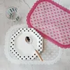 Mats Pads Ins Wind Koreaanse Imitatie Kant Mat Creatieve Placemat Waterdichte en Oliebestendige Disposable Dish Girl Table