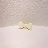 2021 New Sweet Girl Children's Duckbill Clip Korean Enkel Gullig Cream Chokladfärg Båge Gummi Band Hårspinnar Hårtillbehör