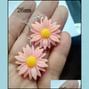 Dangle & Chandelier Earrings Jewelry Fashion Aessories Cute Flower For Women Gift Girls Elegant Daisy Drop Delivery 2021 Epdrf