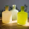 Vases Handmade Art Glass Vase Small Mouth Flower Holder Bottles Essential Oil Bottle Decorative Ornaments Nordic Morandi