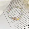 Beaded Strands Flower Heart Charm Armband för kvinnor Crystal Bead Bangles handledstillbehör Färgstark mode 2022 Jewelry Gift Fawn22